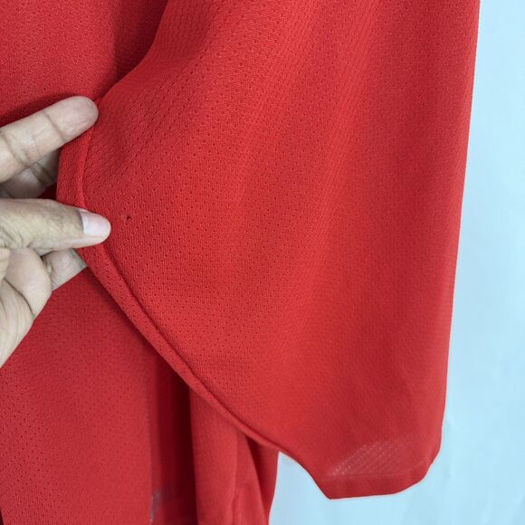 Vintage CCM Air-Knit Red BLANK Hockey Jersey Mens XL Canada Made - Picture 11 of 16